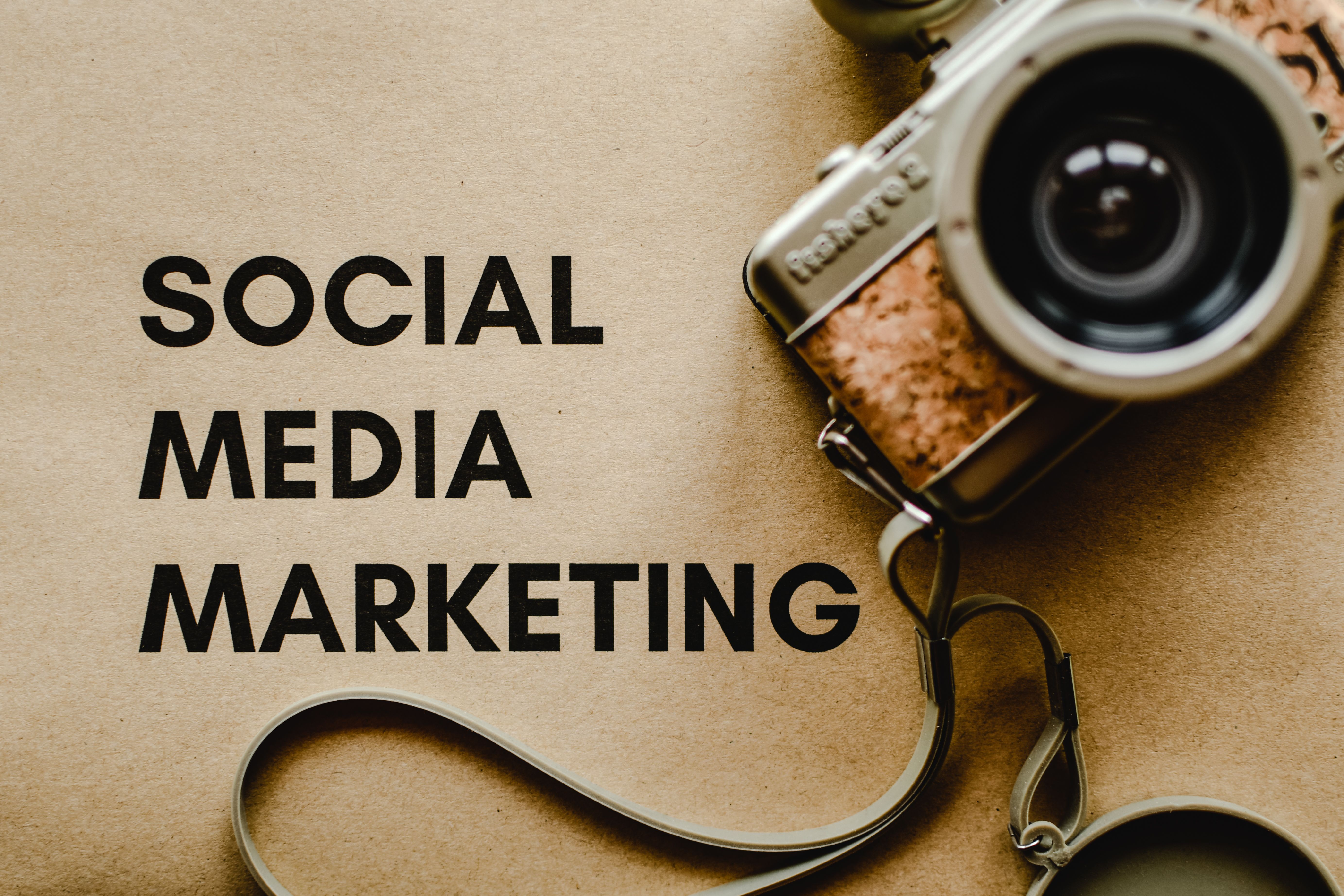 Social Media Marketing guide showing content planning and audience growth